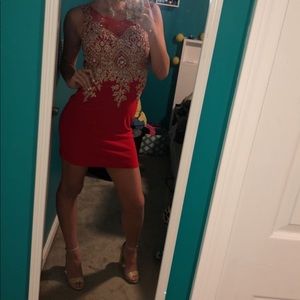Red homecoming dress